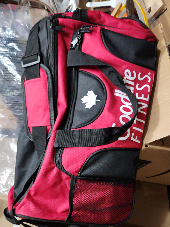 GoodLife Fitness Gym Bag - Red & Black thumbnail