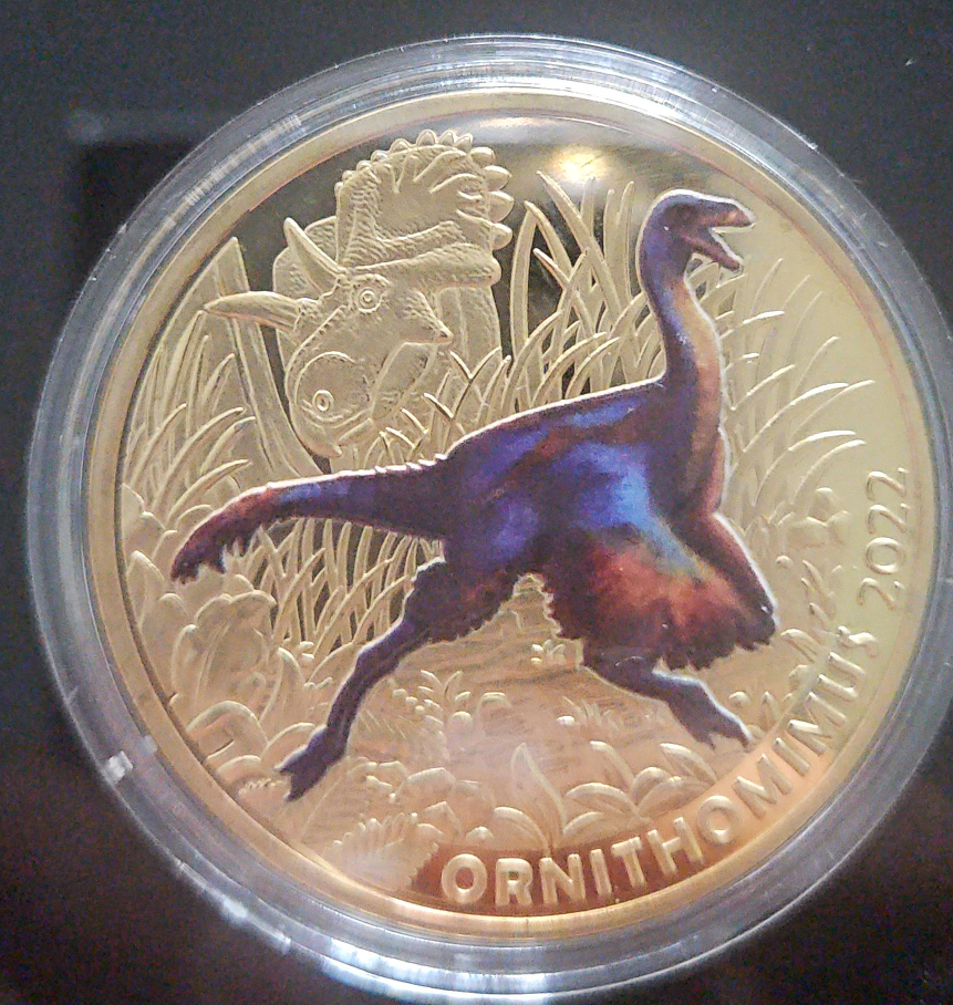 Ornithomimus 2022 Gold Plated Coin thumbnail