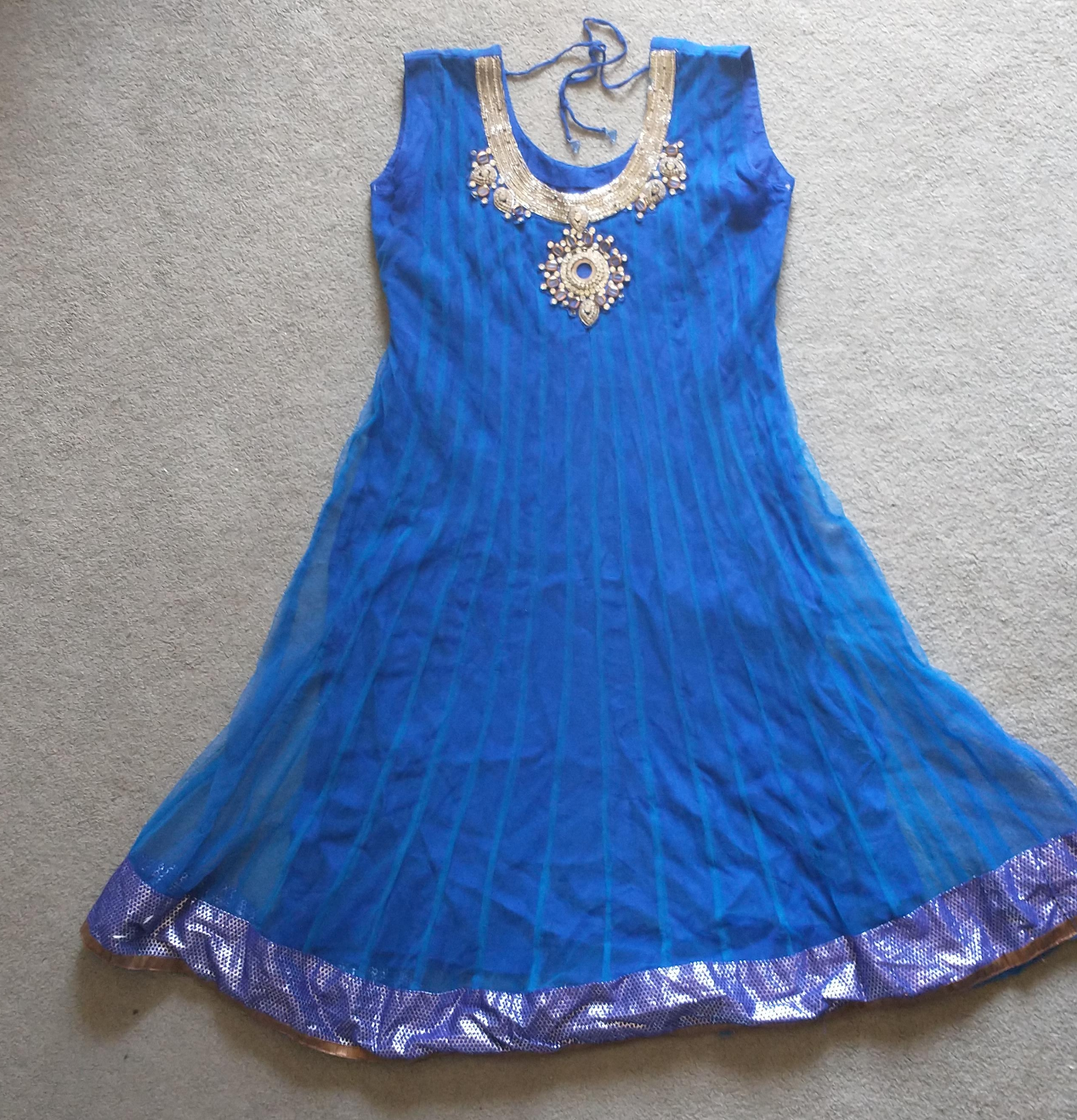 Blue Anarkali Dress thumbnail