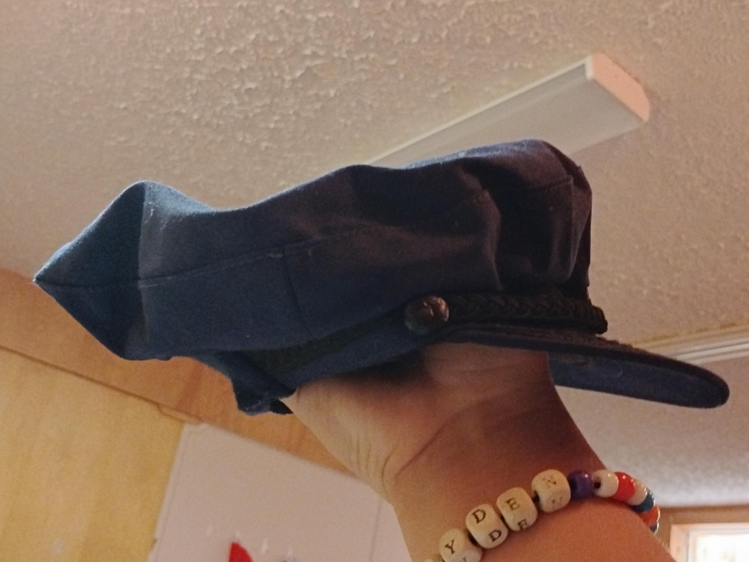 Blue Military Style Hat thumbnail