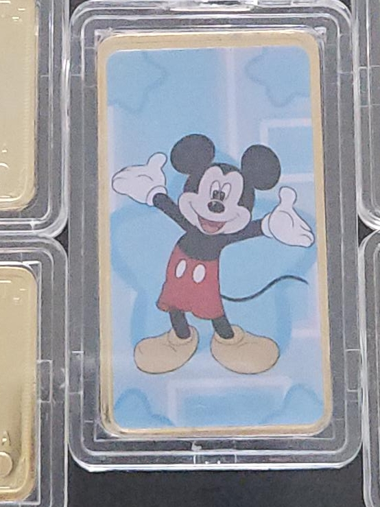 Mickey Mouse Gold Plated Bar thumbnail