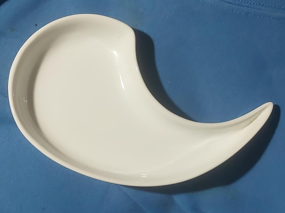 White Ceramic Decorative Dish thumbnail
