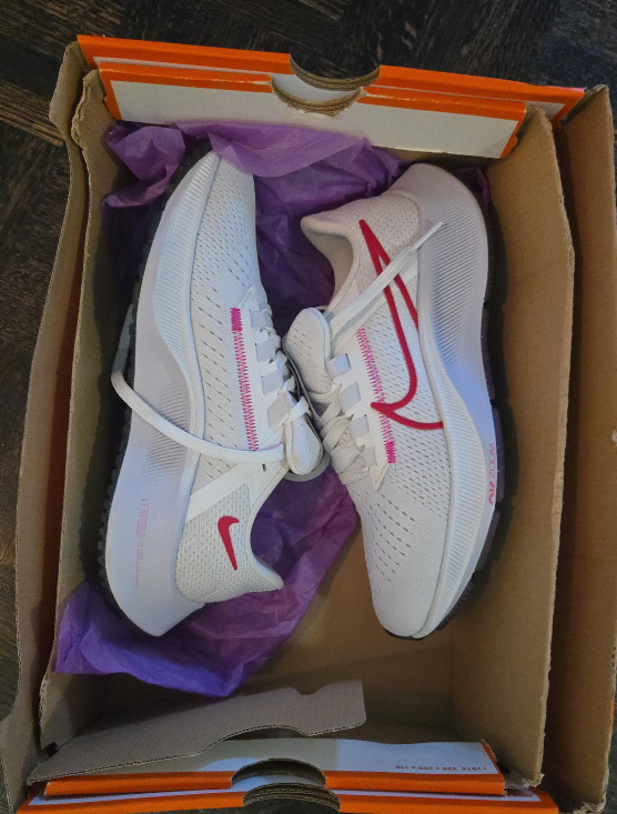 Nike Air Zoom Pegasus 38 White/Pink, Size 8.5