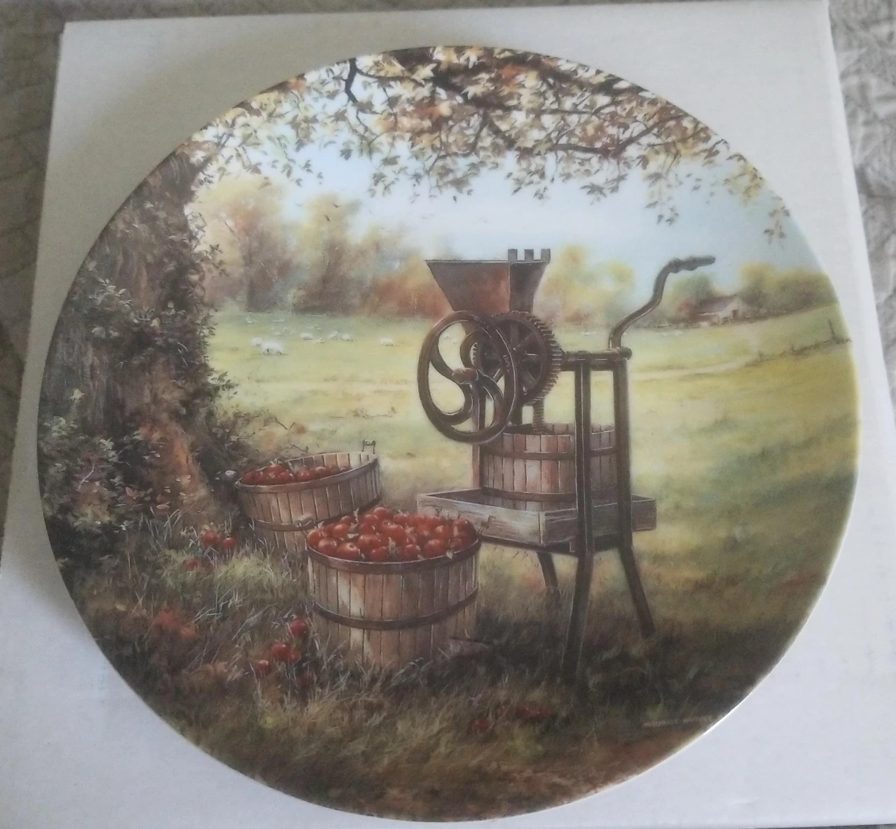 W.S. George Apple Cider Press Collector Plate thumbnail