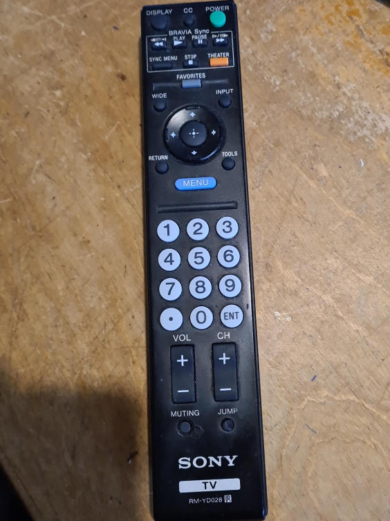 Sony TV Remote RM-YD028 thumbnail
