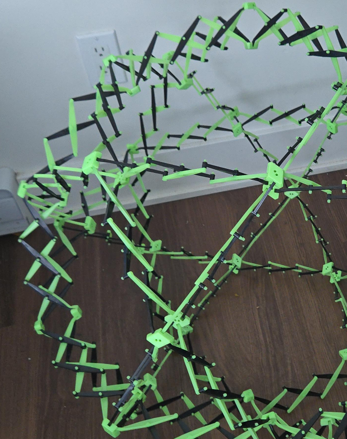 Expandable Sphere Toy - Green & Black thumbnail