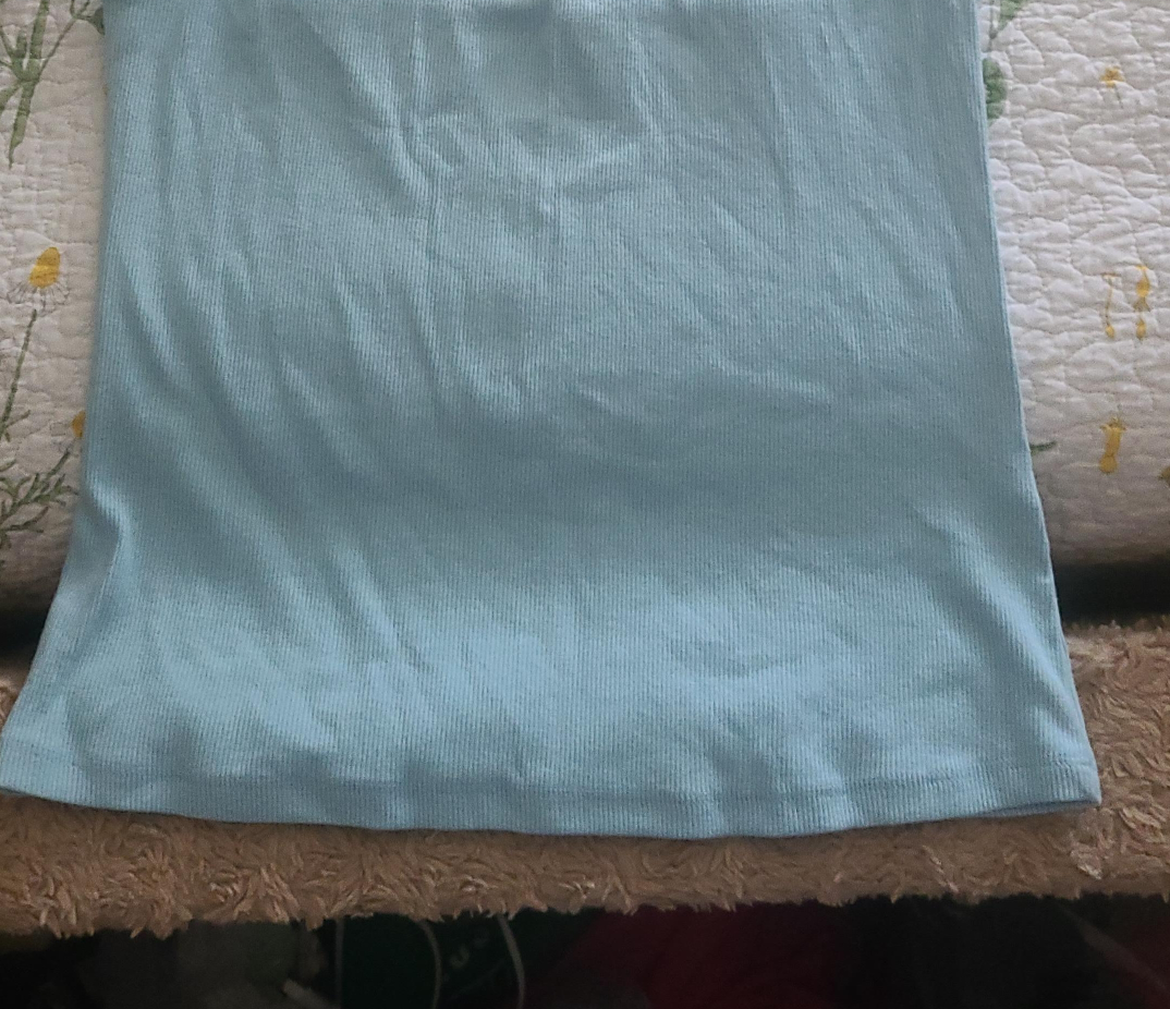 PILCRO Halter Top - Size L - Light Blue thumbnail