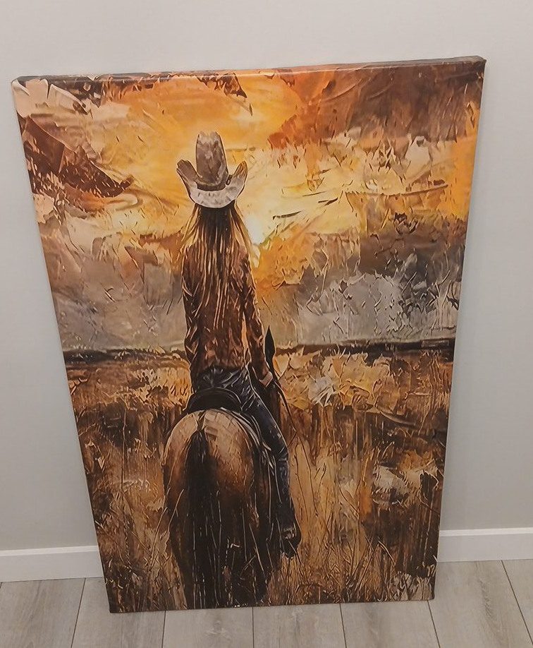 Cowgirl On A Horse thumbnail