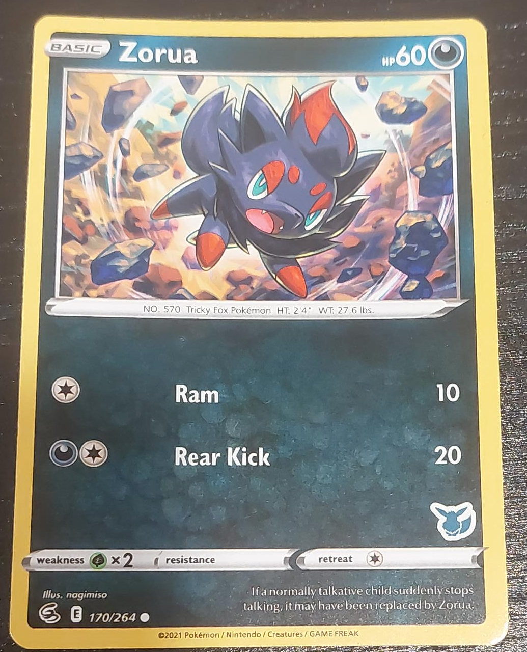 Zorua Pokémon Card thumbnail