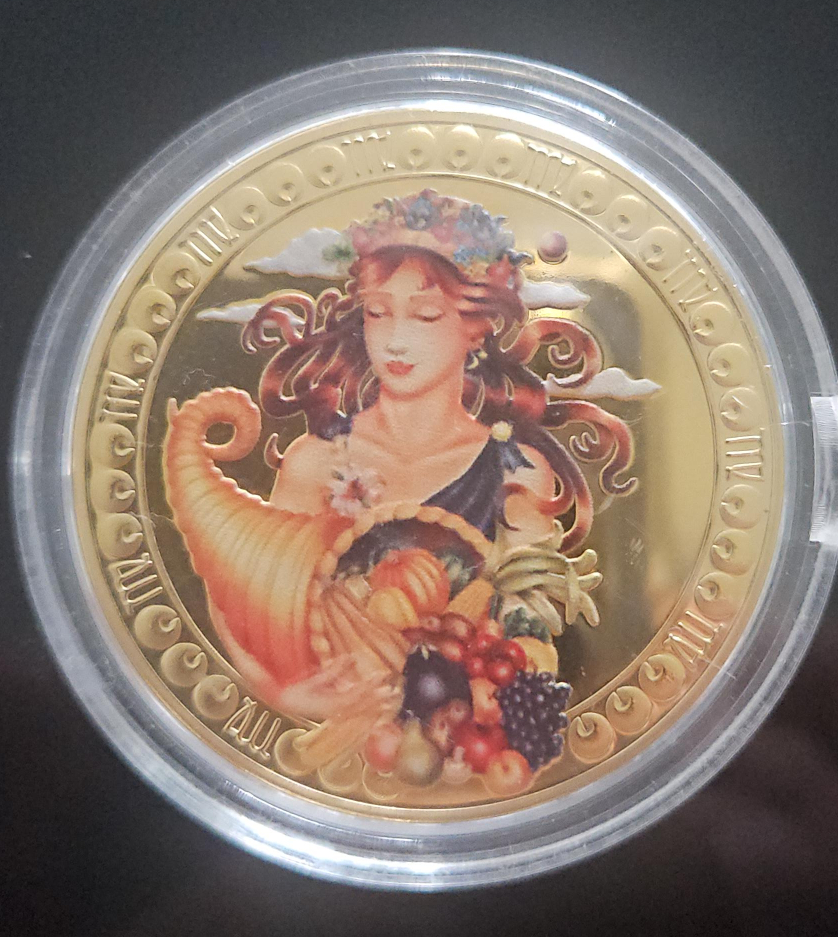 Virgo Collectible Gold  Plated Coin thumbnail