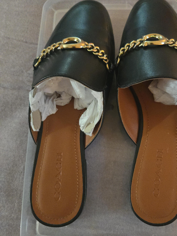 Coach Sofi Leather Slide, Size 9B thumbnail
