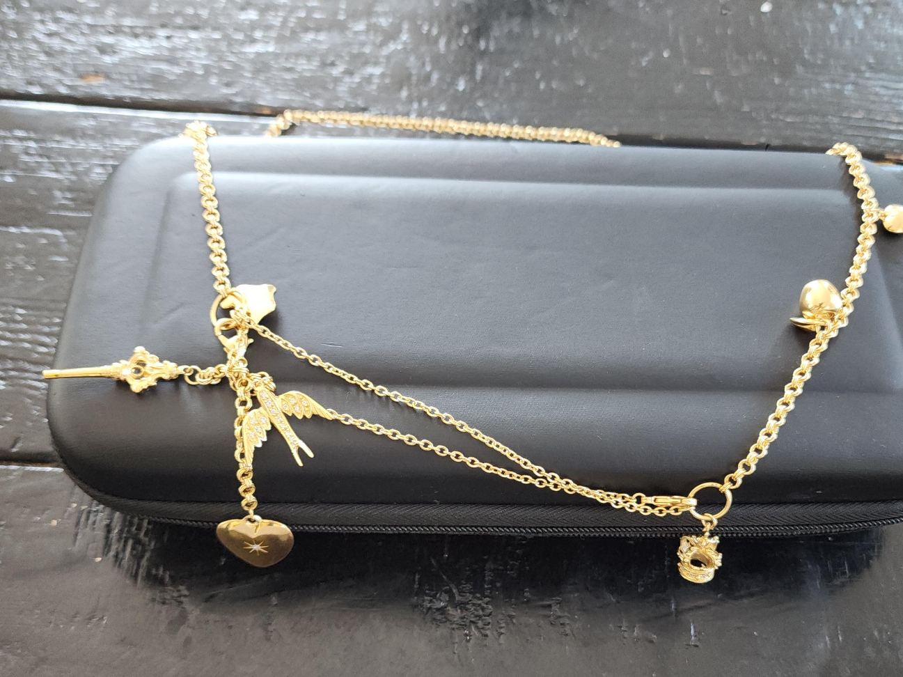 Gold Charm Necklace thumbnail