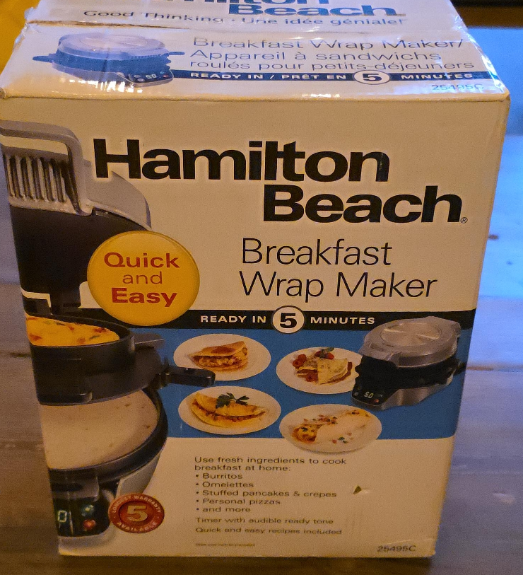 Hamilton Beach Breakfast Wrap Maker thumbnail