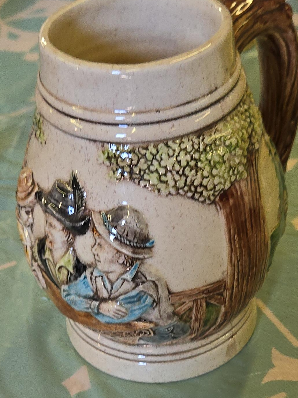 Vintage Beer Stein with Bavarian Scene thumbnail