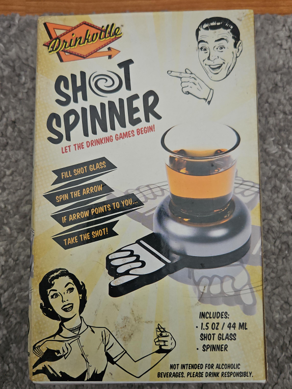 Drinkville Shot Spinner Game - New in Box thumbnail