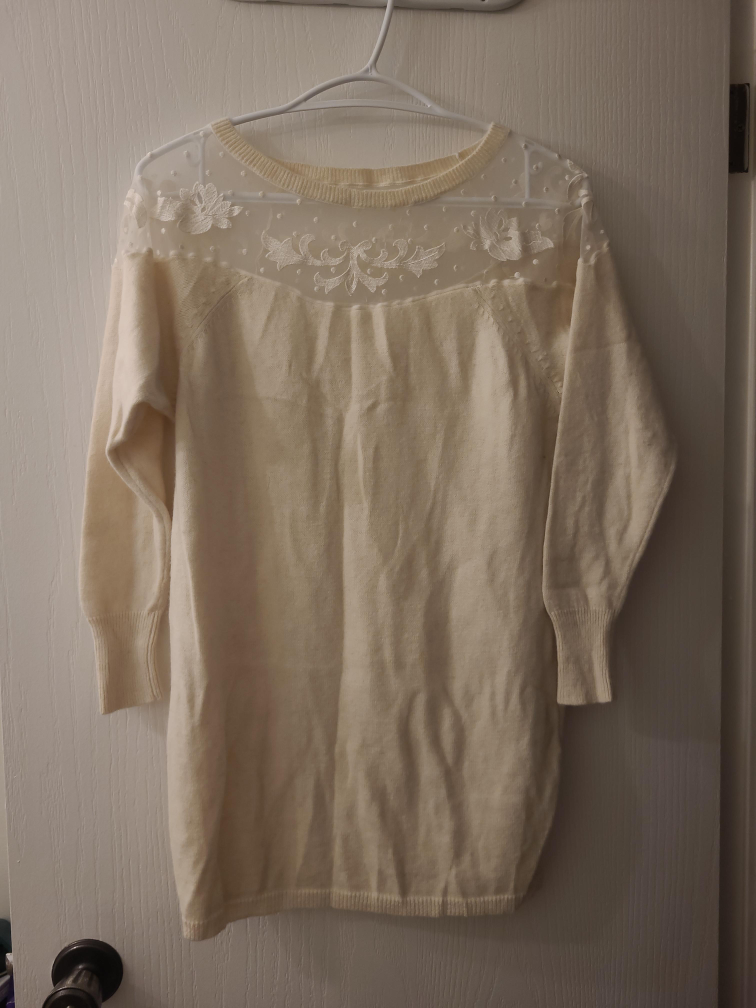 Snidel Cream Dress - Size F thumbnail