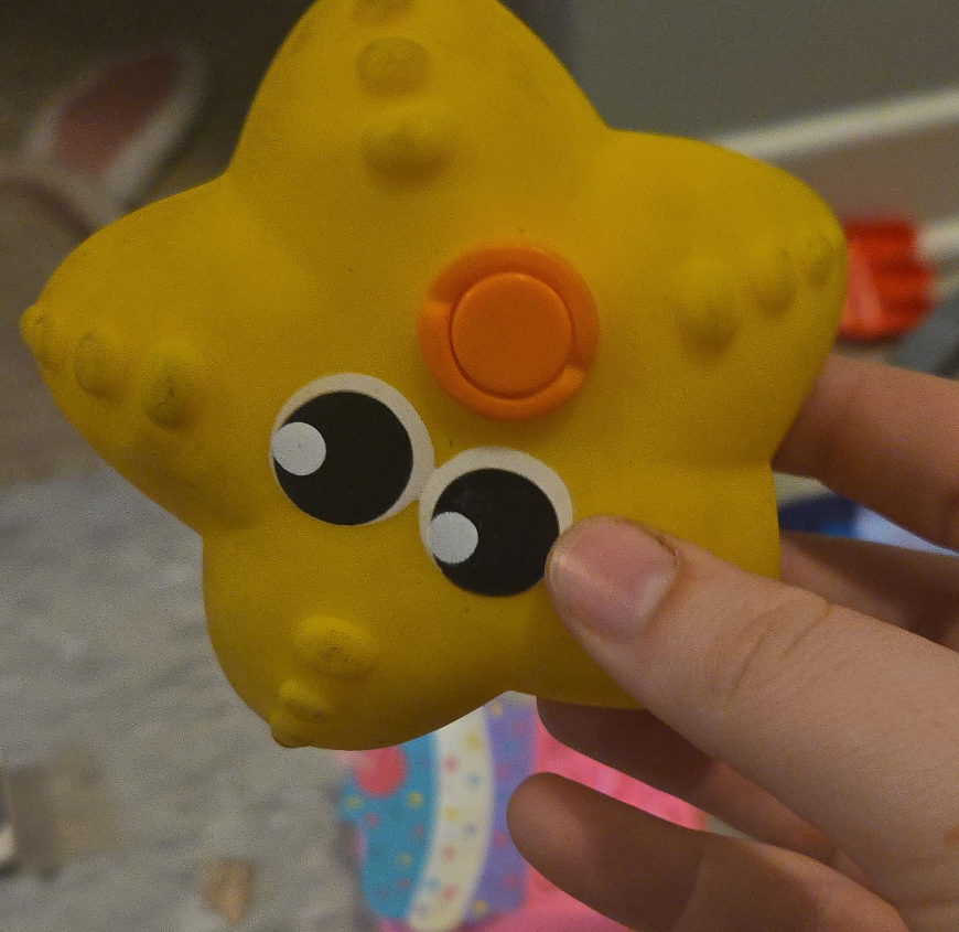 Yellow Starfish Baby Bath Toy thumbnail