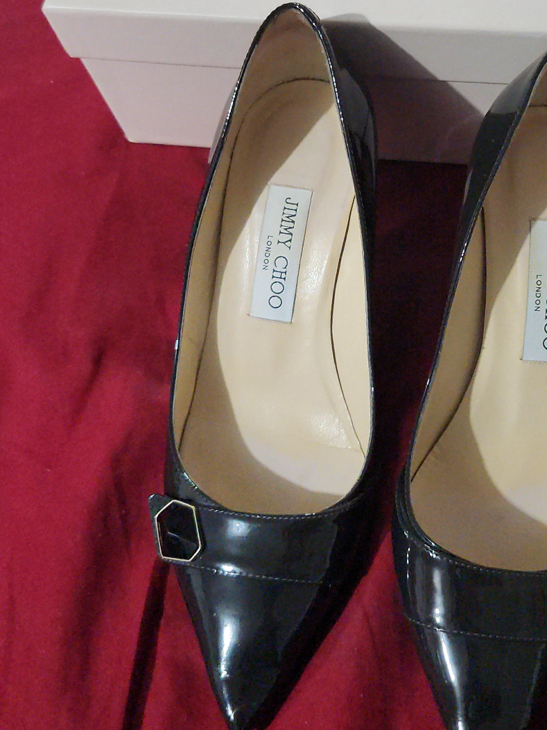 Jimmy Choo Black Patent Leather Pumps thumbnail