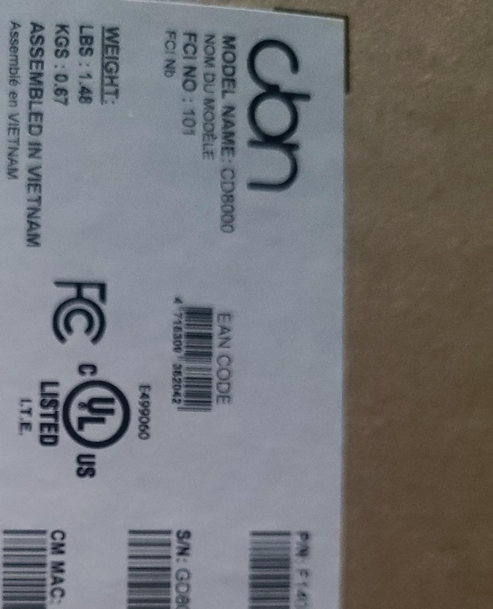 CBN CD8000 thumbnail