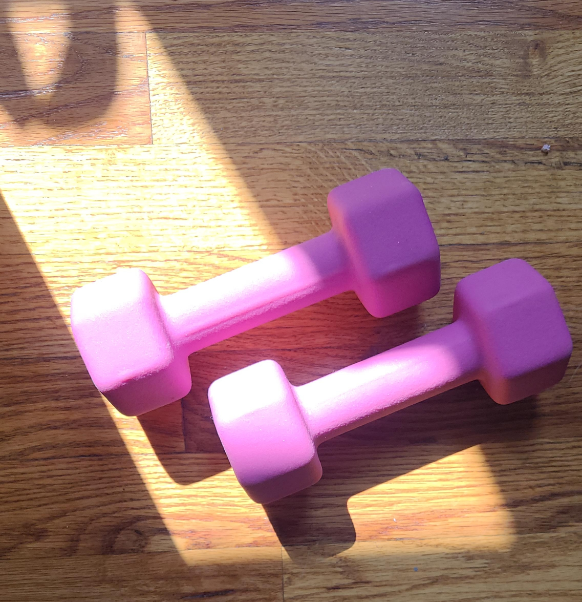 Pink 5 lb Dumbbells - Set of 2 thumbnail