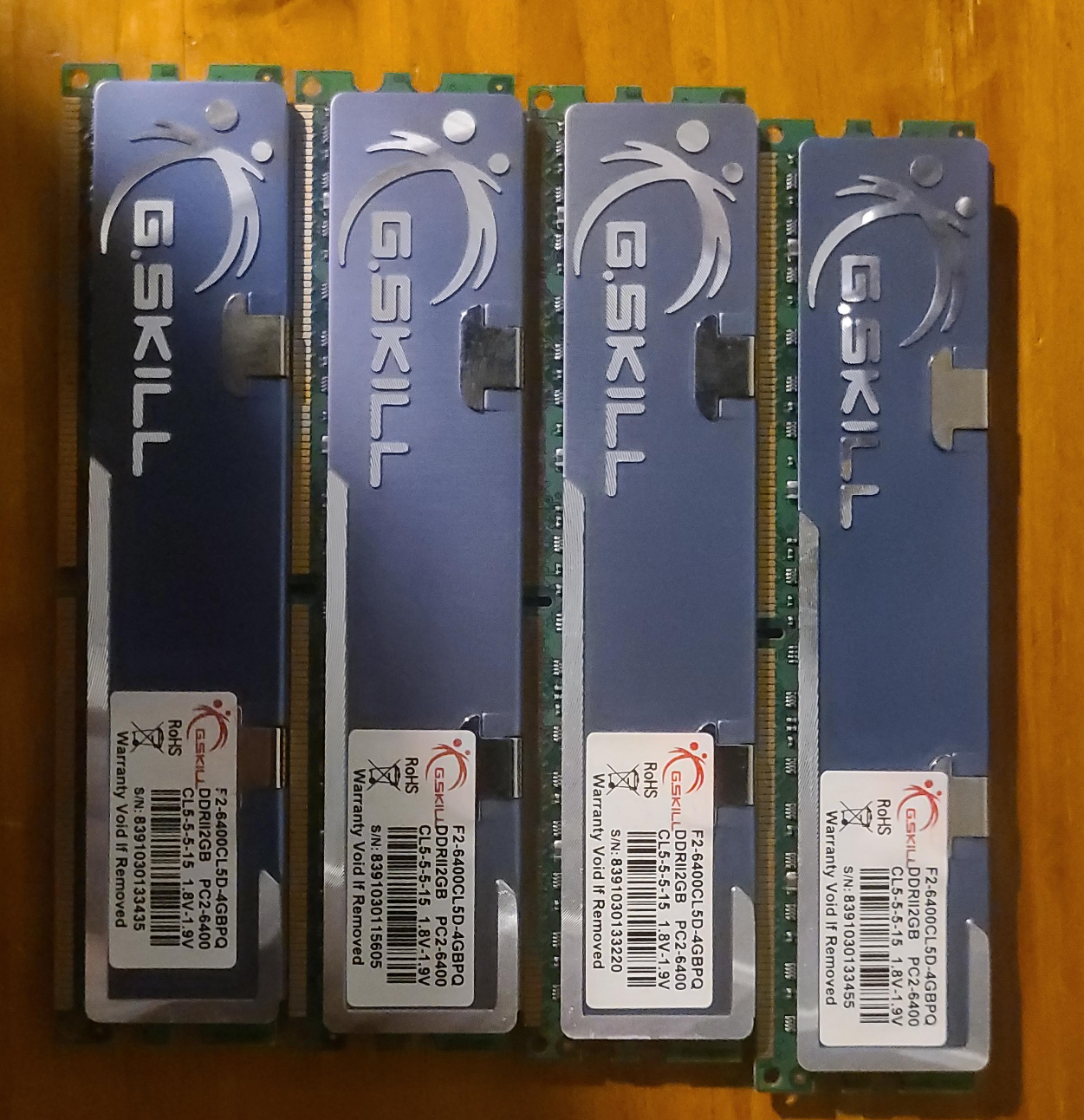 G.Skill DDRII 2GB PC2-6400 RAM Sticks thumbnail