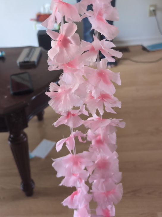 Pink Floral Garland Decoration thumbnail