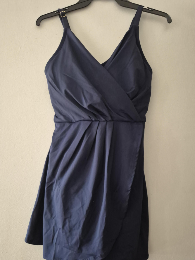 Lands' End Navy Blue swim Dress - Size S thumbnail