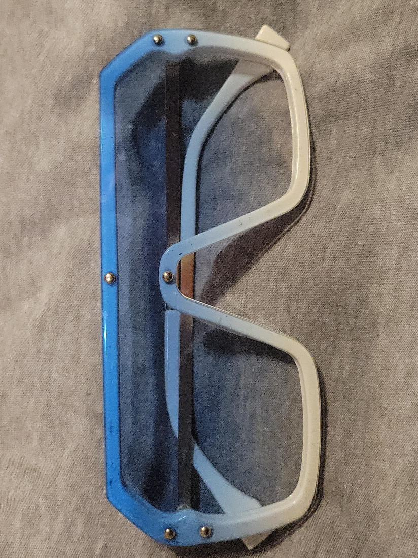 Blue & White Shield Sunglasses thumbnail