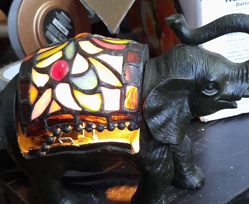 Elephant Mosaic Accent Lamp thumbnail