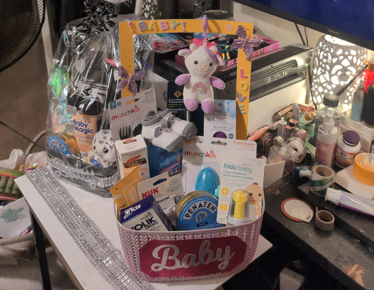 Baby Gift Basket with Munchkin, Frida Baby items thumbnail