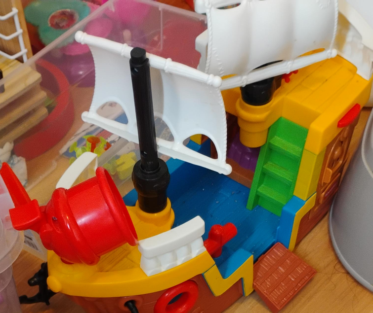 Colorful Pirate Ship Toy thumbnail