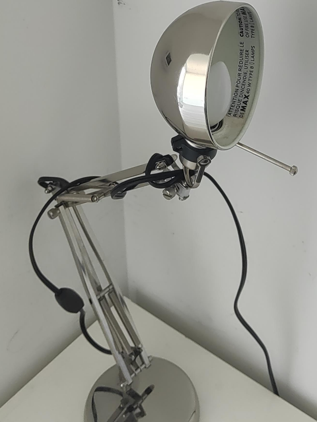 Silver Articulating Desk Lamp