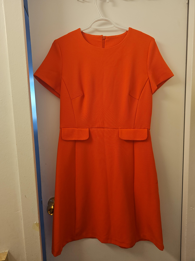 Orange Short Sleeve Dress thumbnail
