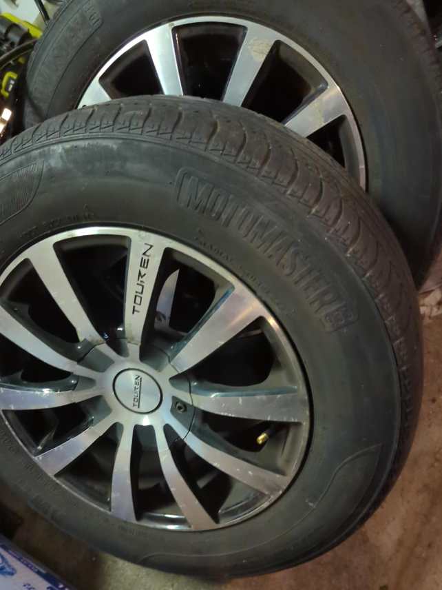 Motomaster & Touren Rims - set of 3!!! not 4 - 205/65R15 thumbnail