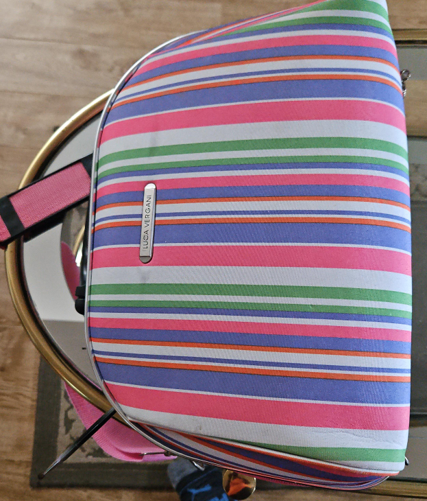 Luca Vergani Striped Cosmetic Bag thumbnail