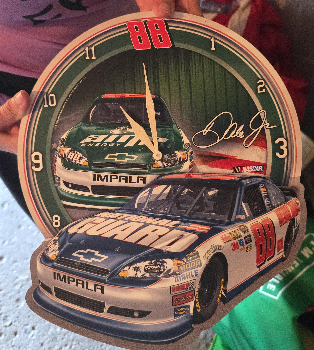 Dale Jr. #88 NASCAR Impala Clock thumbnail