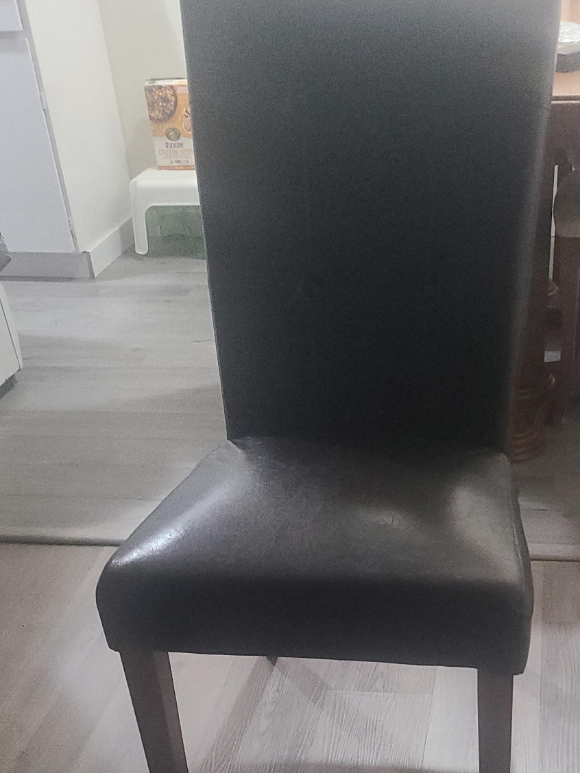 Dining Room Chair - Brown Leather thumbnail