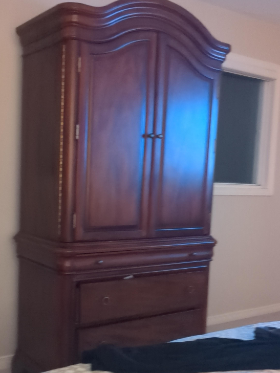 Tall Wooden Armoire Wardrobe