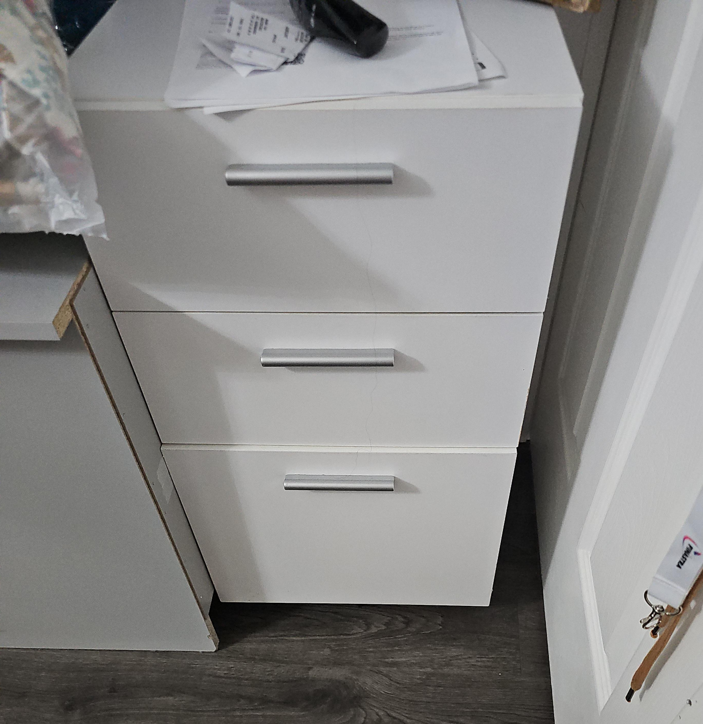White 3-Drawer Dresser thumbnail