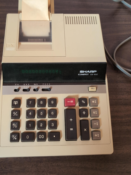 Sharp Compet CS-1612 Calculator thumbnail