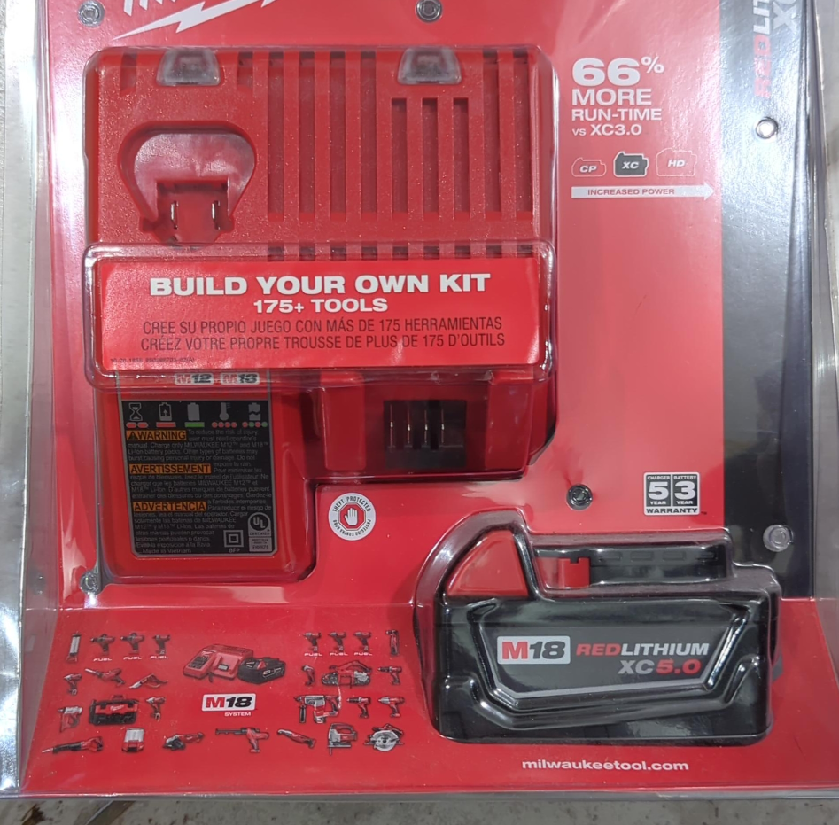 Milwaukee M18 RedLithium XC5.0 Battery & Charger thumbnail