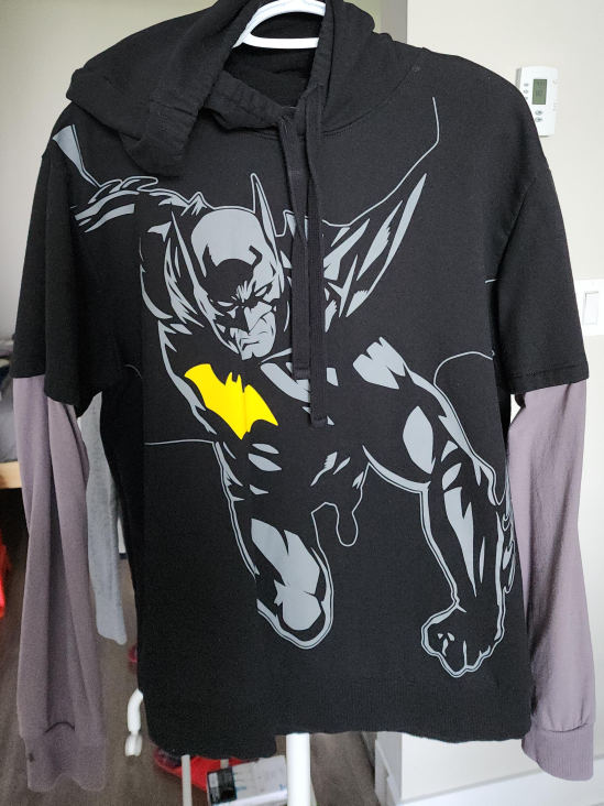 Batman Hoodie - Black & Grey