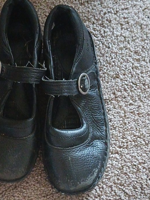 Born Black Leather Mary Janes - US Size 2 UK Size 1.5 thumbnail