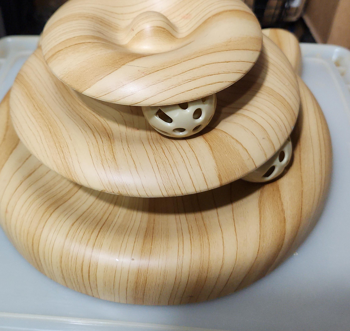 Wooden Cat Toy with Ball Track thumbnail