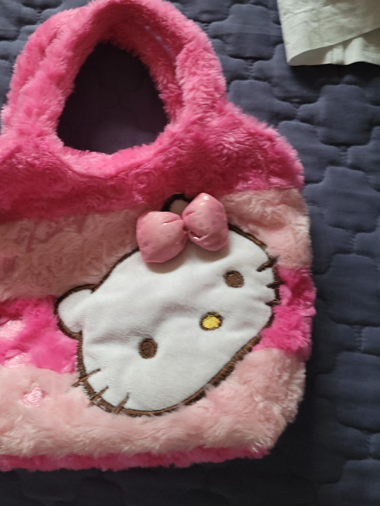 Hello Kitty Pink Fuzzy Bag thumbnail