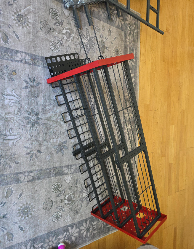 Red & Black Tool Storage Rack thumbnail