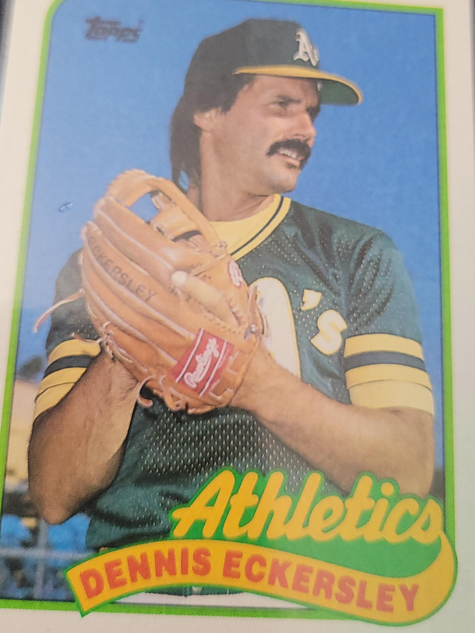 Dennis Eckersley Topps Baseball Card thumbnail