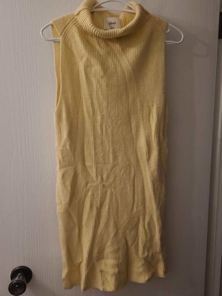 Wilfred Yellow Sleeveless Knit Dress thumbnail