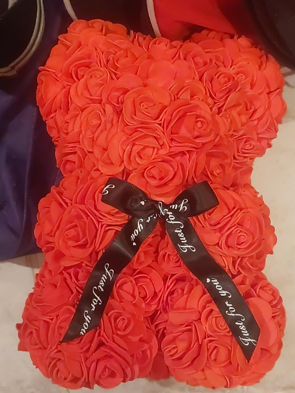 Rose Teddy Bear - Red thumbnail