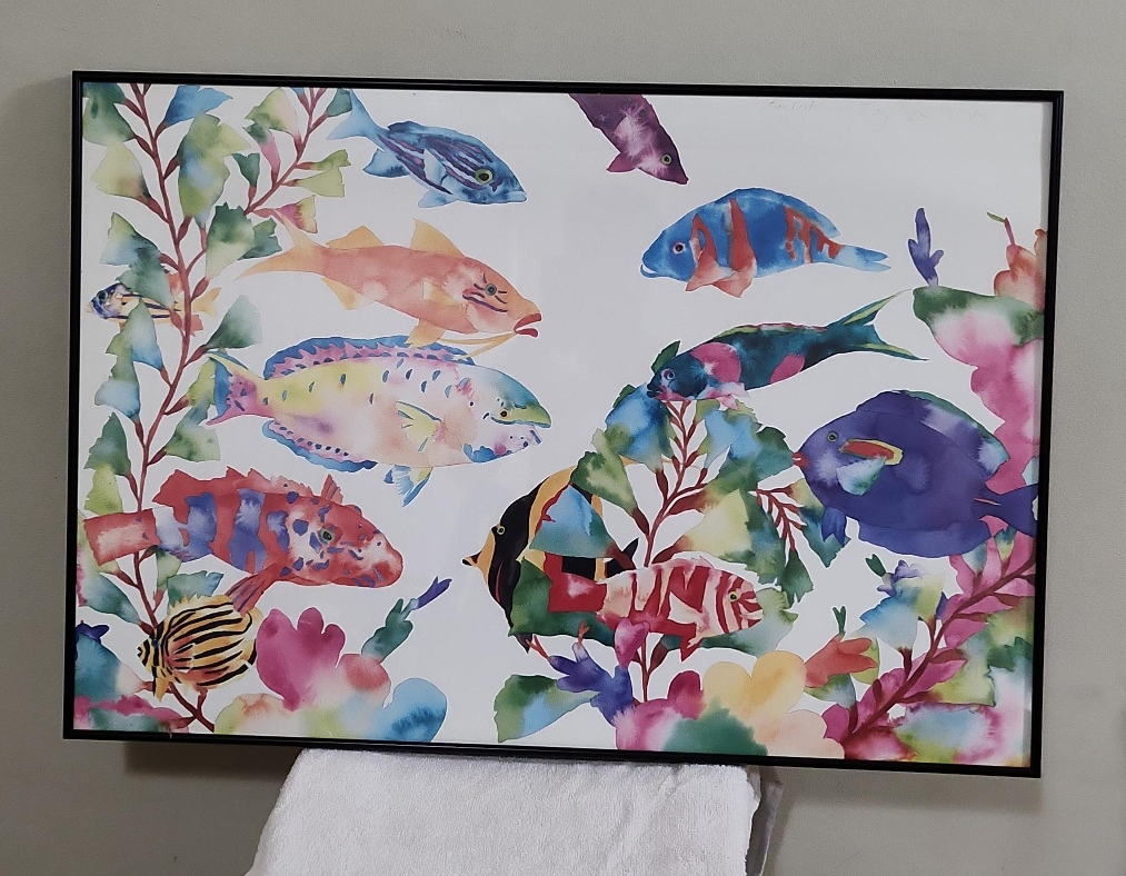 Framed Fish Watercolor Wall Art thumbnail